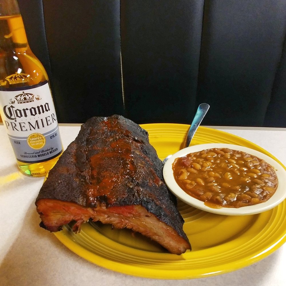 Taqueria El Ranchito - 1/2 slab rib dinner with the bacon end's backed beans - Mexican Near Me - Fort Wayne, Indiana Taqueria El Ranchito - 1/2 slab rib dinner with the bacon end's backed beans - Mexican Near Me - Fort Wayne, Indiana