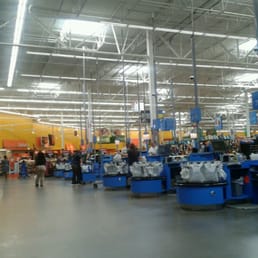 the inside of a walmart store the inside of a walmart store