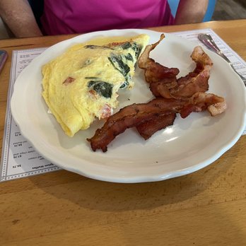 Hooked on Breakfast - Outstanding Greek Omelette with crispy bacon - Breakfast & Brunch Near Me - Ocean City, New Jersey