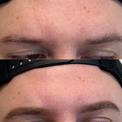 Anastasia Brow Studio Nordstrom UTC - Brow tint before and after