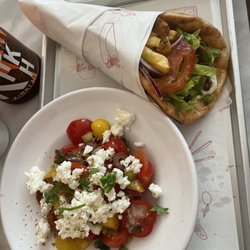 Filakia - Chicken gyro and salad