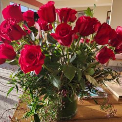 Burst + Bloom - Beautiful Red Roses with creative vines for Valentine's Day!