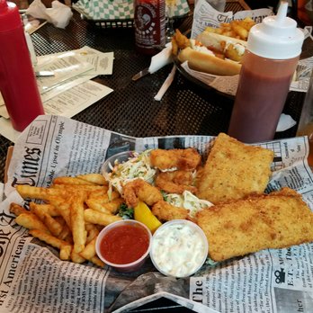Tin Fish - Fried Mahi and Shrimp platter......yummy! - New American Near Me - Sunrise, Florida Tin Fish - Fried Mahi and Shrimp platter......yummy! - New American Near Me - Sunrise, Florida