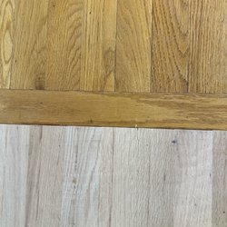 Randy's Flooring - Old and new before sanded