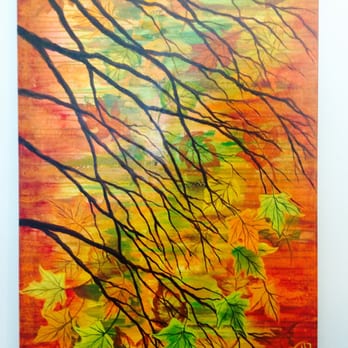 Kress Gallery - K2 - This one is an abstract done in acrylic .. Autumn leaves - Art Galleries Near Me - Asheville, North Carolina Kress Gallery - K2 - This one is an abstract done in acrylic .. Autumn leaves - Art Galleries Near Me - Asheville, North Carolina