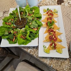 Chef David Hill - Asian Chicken Lettuce Wraps and Tuna Tartare Apps