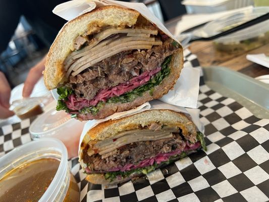 Photo of And Broth - Santa Ana, CA, US. The BBH (bun Bo hue) sandwich: the sandwich is better then the soup