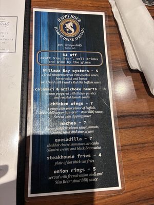 Menu photo 1 Twisted Fish Steakhouse Seaside, OR Menu photo 1 Twisted Fish Steakhouse Seaside, OR