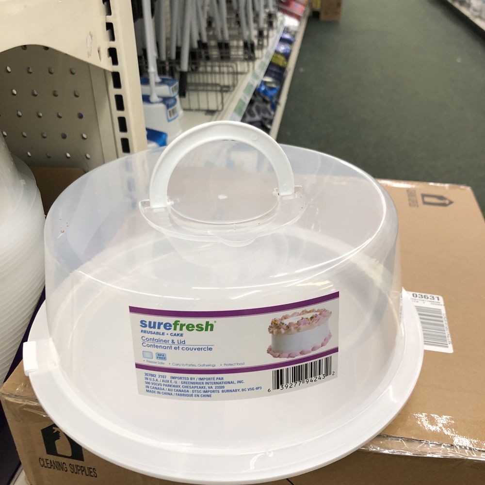 Dollar Tree - Cool cake carrier, it's a throwaway but still what a good thing to have for potlucks & gatherings with food - Discount Store Near Me - Atascadero, California Dollar Tree - Cool cake carrier, it's a throwaway but still what a good thing to have for potlucks & gatherings with food - Discount Store Near Me - Atascadero, California