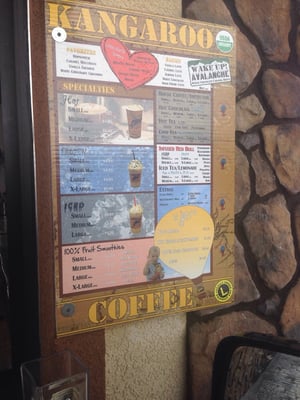 Menu photo 2 Kangaroo Coffee Colorado Springs, CO Menu photo 2 Kangaroo Coffee Colorado Springs, CO
