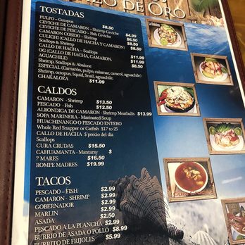 Mariscos Cazo de Oro - a menu for a mexican restaurant - Seafood Near Me - Mesa, Arizona Mariscos Cazo de Oro - a menu for a mexican restaurant - Seafood Near Me - Mesa, Arizona