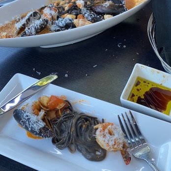Trattoria 360 - Tagliolini Neri alla Pescatore - Italian Near Me - Campbell, California