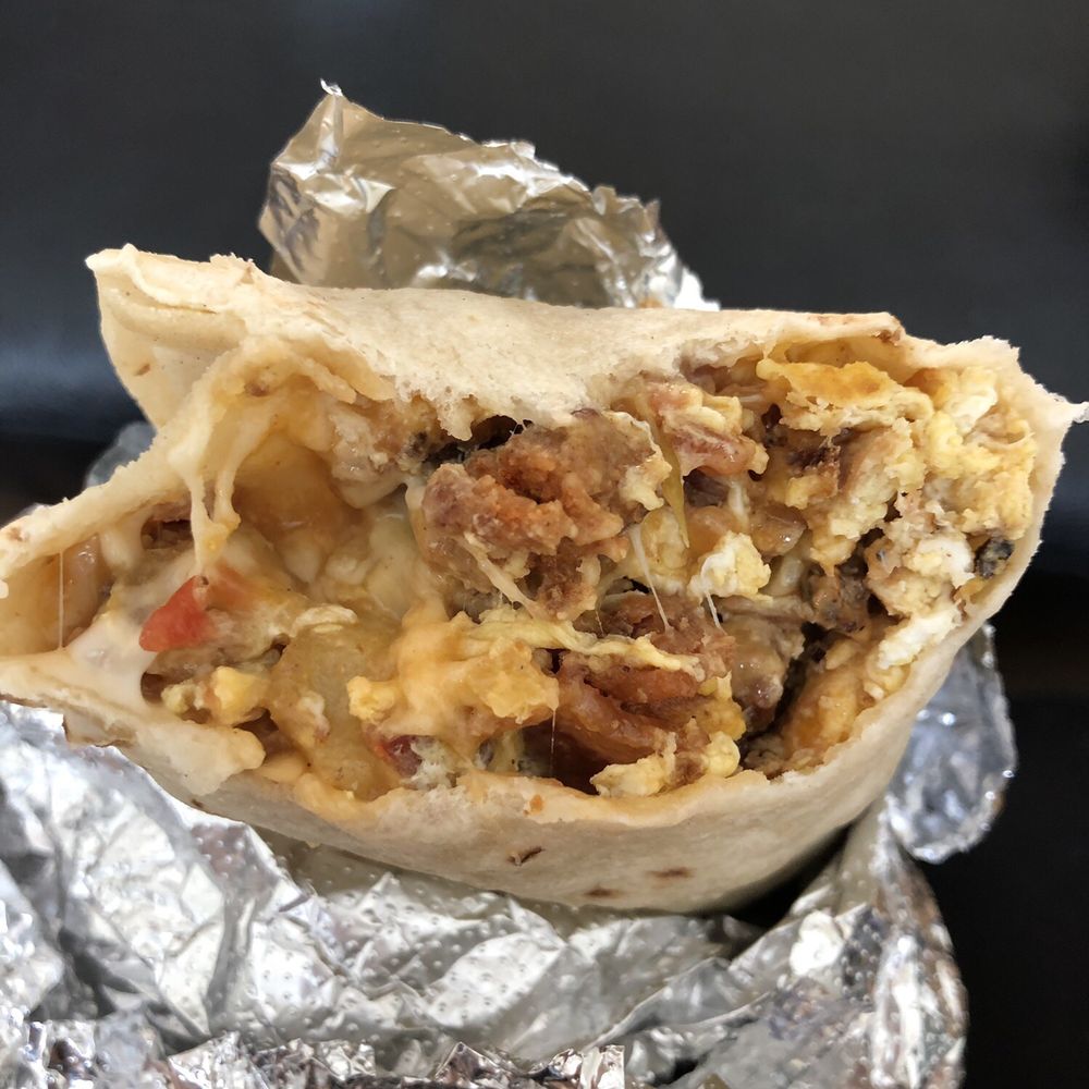 La Fuente - Bacon breakfast burrito. So yummy. - Mexican Near Me - Denver, Colorado La Fuente - Bacon breakfast burrito. So yummy. - Mexican Near Me - Denver, Colorado