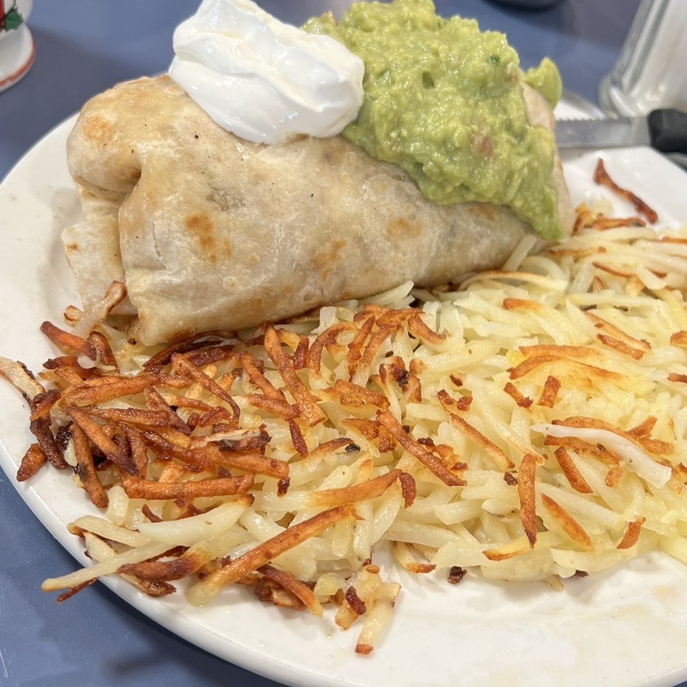 Beach Break Cafe - The Killer Burrito with Hash Browns - Breakfast & Brunch Near Me - Oceanside, California