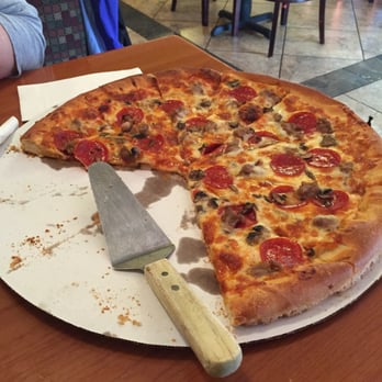 Pizza Palace - What a delicious sausage, pepperoni and mushroom pizza!! - Pizza Near Me - Plattsburgh, New York