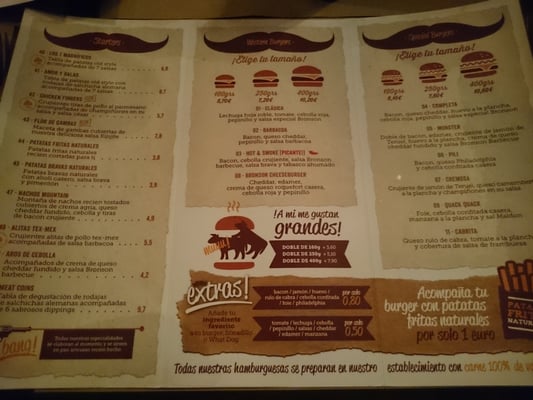 Menu photo 2 The Bronson Bar Zaragoza, Z Menu photo 2 The Bronson Bar Zaragoza, Z