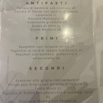 Trattoria Al Marinaio - Menu - Seafood Near Me - Trieste, TS Trattoria Al Marinaio - Menu - Seafood Near Me - Trieste, TS