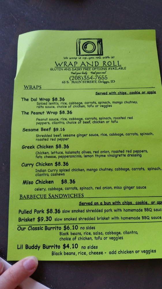 WRAP AND ROLL 65 S Main St, Driggs, ID Yelp