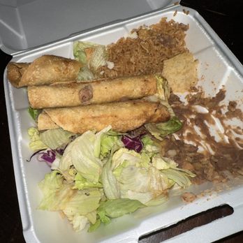 Golden Ox - 3 Taquitos Mexican Plate - Burgers Near Me - Pomona, California Golden Ox - 3 Taquitos Mexican Plate - Burgers Near Me - Pomona, California