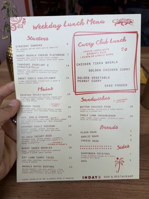 Menu photo 1 INDAY All Day Brooklyn, NY
