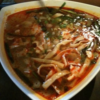 Gourmet Noodle Bowl - Very lite flavored chili wide noodle soup - Chinese Near Me - Seattle, Washington Gourmet Noodle Bowl - Very lite flavored chili wide noodle soup - Chinese Near Me - Seattle, Washington