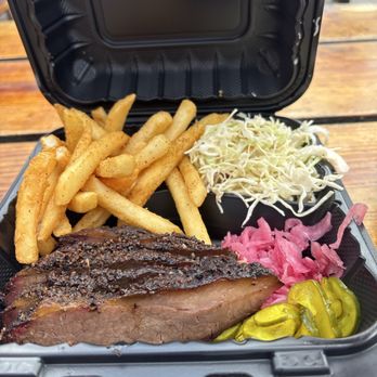 Maple Block Meat Co - Brisket, fries and coleslaw - Barbeque Near Me - Los Angeles, California