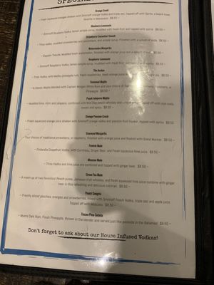 Menu photo 7 CJ Finz Manassas, VA