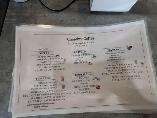 Menu photo 2 Chambre Coffee Kansas City, MO Menu photo 2 Chambre Coffee Kansas City, MO