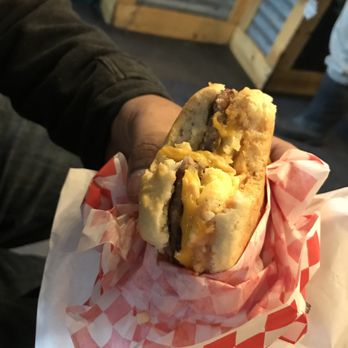 Biscuit Bitch - Sandwich with sausage egg and cheese - Breakfast & Brunch Near Me - Seattle, Washington Biscuit Bitch - Sandwich with sausage egg and cheese - Breakfast & Brunch Near Me - Seattle, Washington