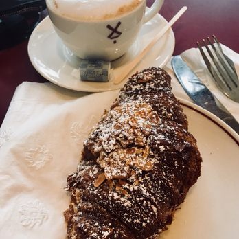 Moulin - Cappuccino and croissant - Cafes Near Me - Laguna Beach, California