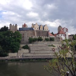 Wasserkraft Bernburg - Papierfabrik - Schloss Bernburg