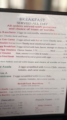 Menu photo 7 Tony's Truth or Consequences, NM