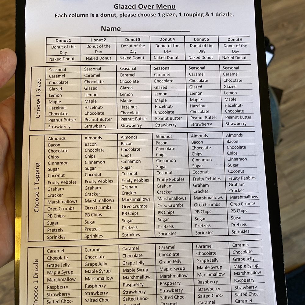 Glazed Over Donuts - The menu from late October 2022. - Donuts Near Me - Beacon, New York Glazed Over Donuts - The menu from late October 2022. - Donuts Near Me - Beacon, New York