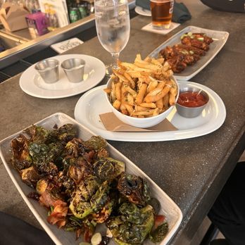 Art and Soul - Brussels sprouts, truffle fries & bbq wings - New American Near Me - Washington, DC, District of Columbia