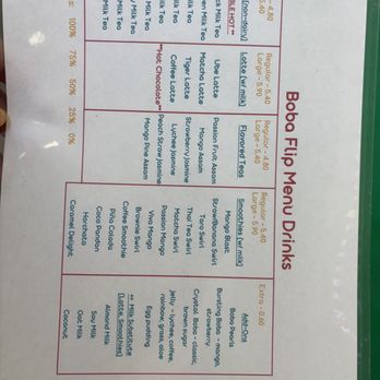 Boba Flip - Menu - Bubble Tea Near Me - Brea, California