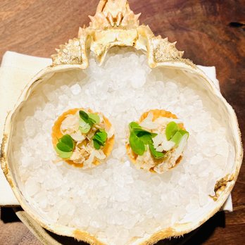 Six Test Kitchen - Spider crab, sorrel, pommelo - New American Near Me - Paso Robles, California