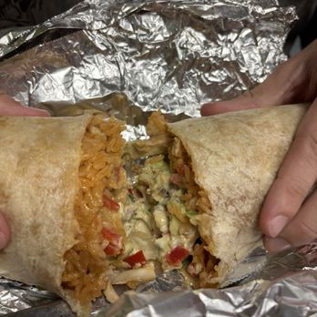 Guadalajara Grill - Super fajita burrito with chicken - Mexican Near Me - San Mateo, California