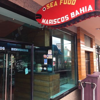 Mariscos Bahia de Ensenada - Mariscos Bajia sign. - Seafood Near Me - Ensenada, BCN