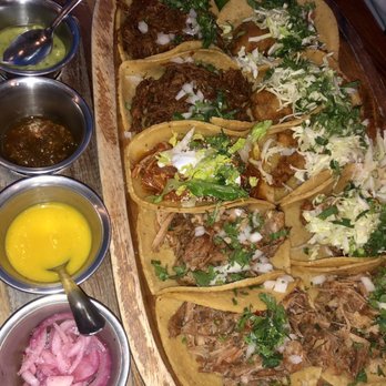 Tacolicious - Baja-style Pacific Cod Traditional Carnitas Taco Guajillo-Braised Beef Chicken Chile Verde - Cocktail Bars Near Me - San Francisco, California Tacolicious - Baja-style Pacific Cod Traditional Carnitas Taco Guajillo-Braised Beef Chicken Chile Verde - Cocktail Bars Near Me - San Francisco, California