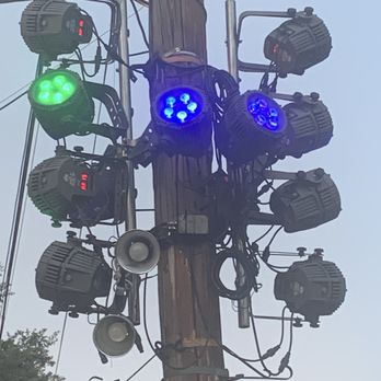 Deep Ellum Art Co - Random lights outside of the Art Co - Music Venues Near Me - Dallas, Texas