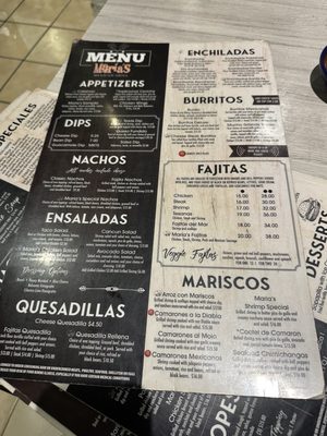 Menu photo 1 Maria's Mexican Grill Charleston, SC Menu photo 1 Maria's Mexican Grill Charleston, SC