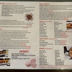 Menu - Back Side