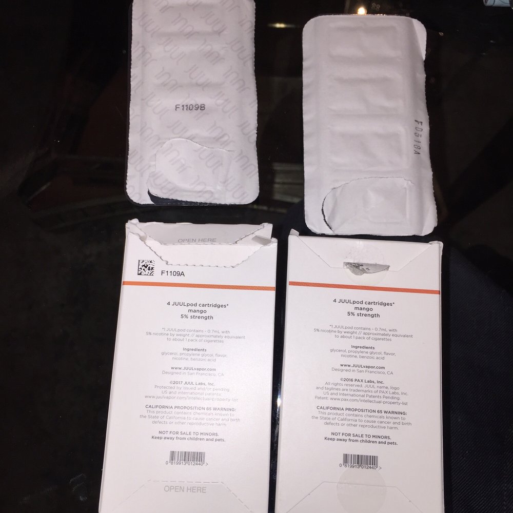 Ozone Smoke Shop - Left REAL pack. Right FAKE pack-from ozone Howard convenience store 137-20 Crossbay blvd, n.y Missing barcode and juul print inside pack.. - Head Shops Near Me - Ozone Park, New York Ozone Smoke Shop - Left REAL pack. Right FAKE pack-from ozone Howard convenience store 137-20 Crossbay blvd, n.y Missing barcode and juul print inside pack.. - Head Shops Near Me - Ozone Park, New York