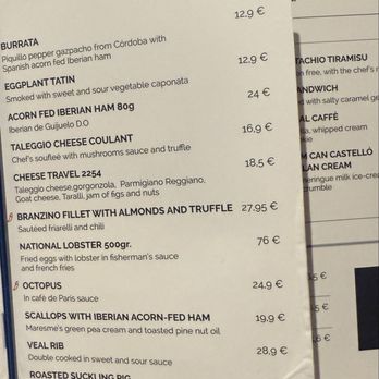 2254 - Menu - French Near Me - Barcelona, B 2254 - Menu - French Near Me - Barcelona, B
