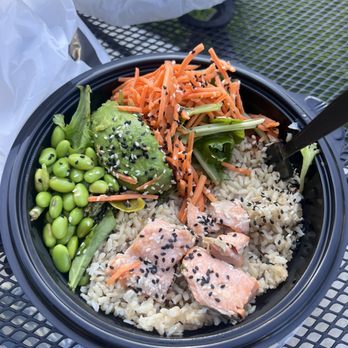 Tea Bar & Fusion Cafe - Salmon Fusion Bowl - Coffee & Tea Near Me - Chico, California