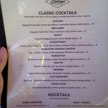 Bobby's Eastside - Drinks Menu - Bars Near Me - Forest Park, Illinois Bobby's Eastside - Drinks Menu - Bars Near Me - Forest Park, Illinois