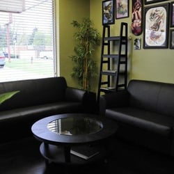 White Crane Tattoo - Waiting area