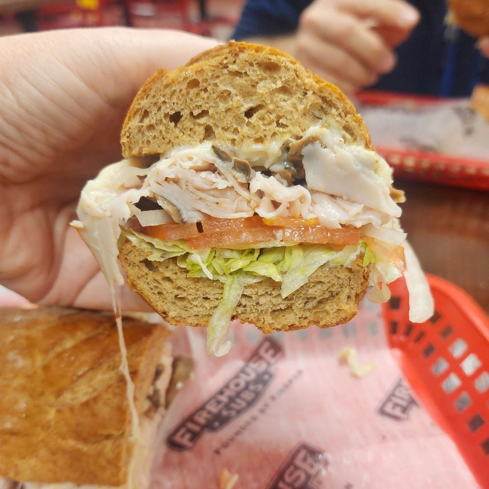 Firehouse Subs - Engineer (turkey + mushrooms + provolone) - Delis Near Me - Wauwatosa, Wisconsin Firehouse Subs - Engineer (turkey + mushrooms + provolone) - Delis Near Me - Wauwatosa, Wisconsin