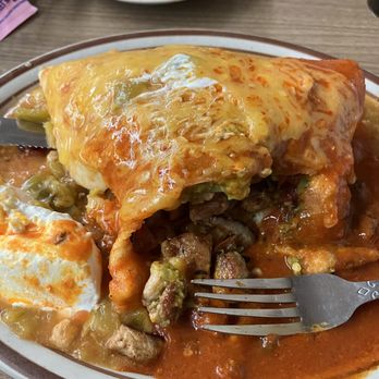 Jerry's Cafe - Cherelle's Choice sopapilla.  Amazing. - New Mexican Cuisine Near Me - Gallup, New Mexico