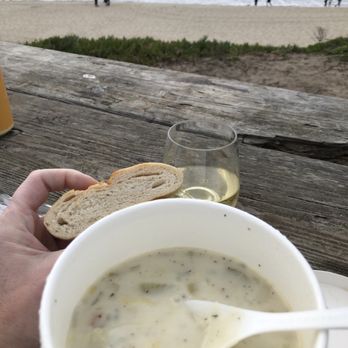 Sam's Chowder House - Bowl - yes, bowl - healthy serving - of clam chowder with delicious bread. - Seafood Near Me - Half Moon Bay, California Sam's Chowder House - Bowl - yes, bowl - healthy serving - of clam chowder with delicious bread. - Seafood Near Me - Half Moon Bay, California